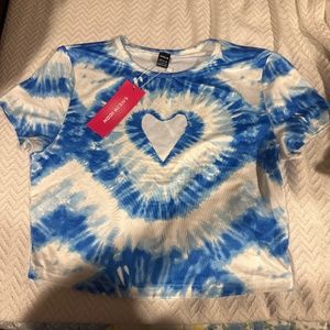 Cute crop top with heart cut out